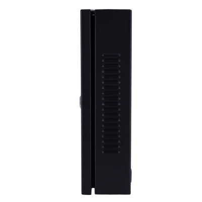 dispositivo eletrônico preto com ventilação lateral