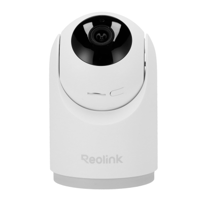 Câmara de vigilância branca e preta da marca Reolink