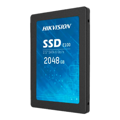 SSD Hikvision E100 de 2048 GB azul e preto