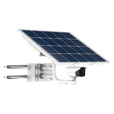 Painel solar com câmara de segurança integrada