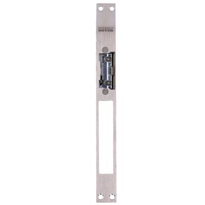 Fechadura metálica para porta com texto gravado