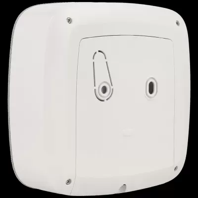 Dispositivo quadrado branco de parede com aberturas elípticas