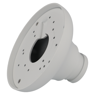 Suporte de montagem branco circular em plástico com parafusos