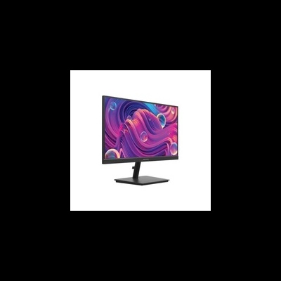 Monitor de computador com ecrã colorido em fundo branco
