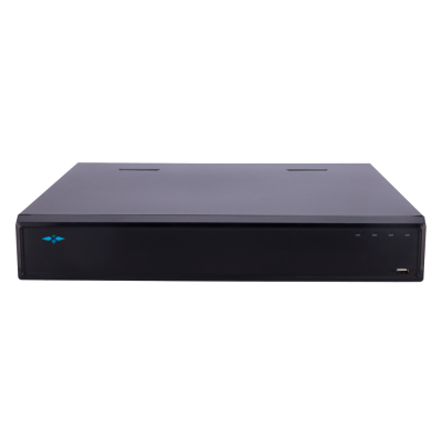 Leitor/gravar eletrónico preto com LEDs e porta USB frontal
