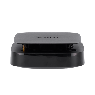 Base retangular preta com topo cinza fosco e texto XWAY