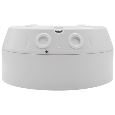 Sensor branco redondo com duas aberturas circulares