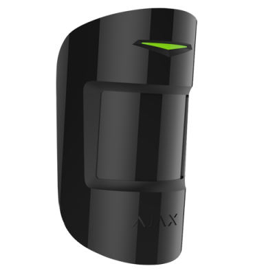 Sensor de movimento preto AJAX com luz verde