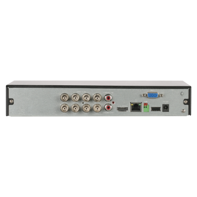 Dispositivo eletrónico com múltiplas portas de conexão, incluindo BNC, HDMI, Ethernet, VGA e USB