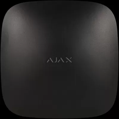 Dispositivo preto quadrado com cantos arredondados e texto AJAX