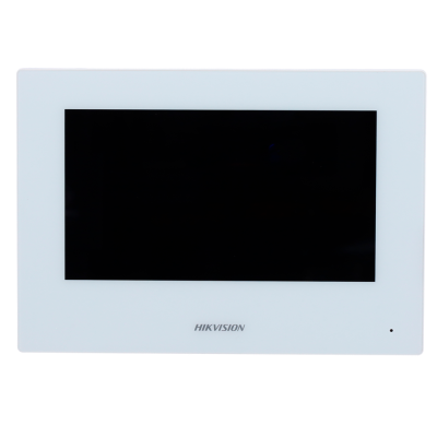 Monitor de vídeo vigilância HIKVISION branco com ecrã preto