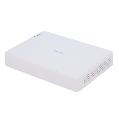 Dispositivo eletrônico branco retangular com texto HIKVISION