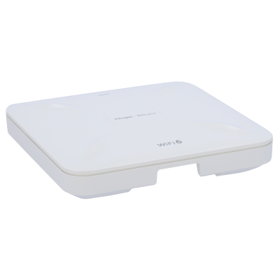 Ponto de acesso WiFi 6 branco quadrado com bordas arredondadas