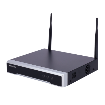 Gravador digital preto com antenas e botões HIKVISION