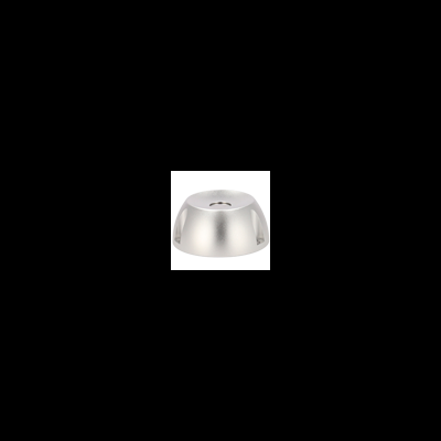 Taça inox prateada fosca invertida