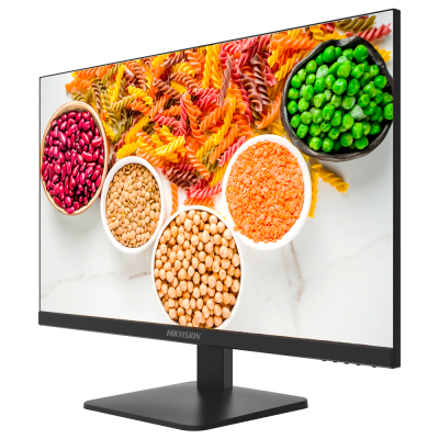 Monitor a mostrar tigelas com legumes e massa colorida