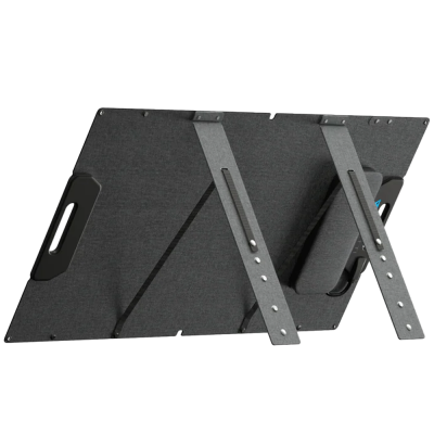 Suporte cinzento para desenho com alças e apoios ajustáveis