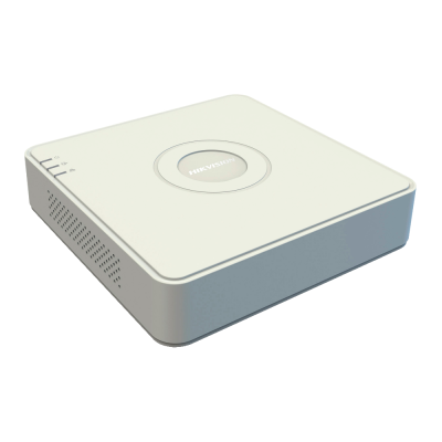 Dispositivo eletrônico branco com marca HIKVISION e indicadores LED