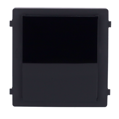 Módulo quadrado preto com superfície preta brilhante