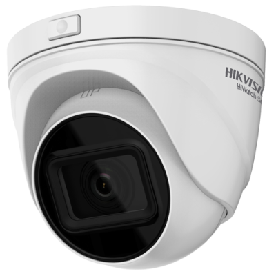 Câmara de vigilância Hikvision branca com lente preta