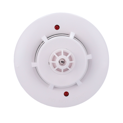 Detector de fumo branco com LED vermelho e texto DO NOT PAINT