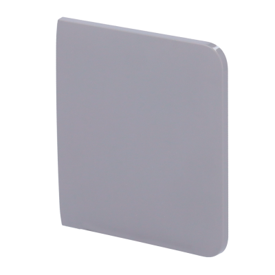 Painel cinza claro quadrado com canto arredondado