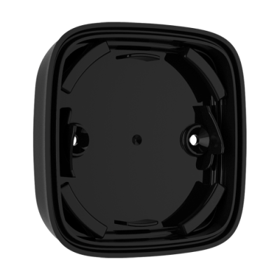 Suporte preto de plástico quadrado com entalhes