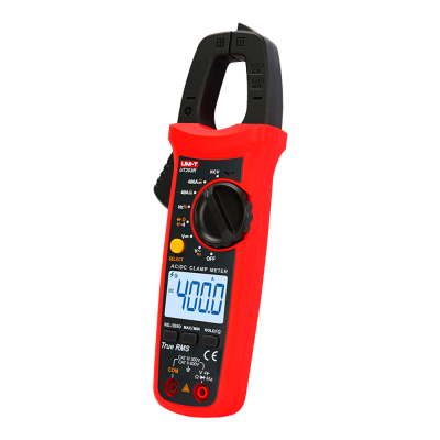 Multímetro de pinça eléctrico UNI-T UT203R vermelho e preto com ecrã digital