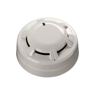 Sensor de fumo redondo branco com texto DO NOT PAINT