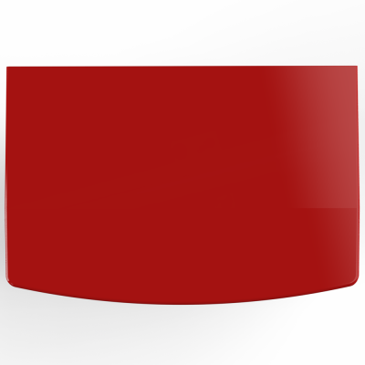 tampa vermelha lisa brilhante