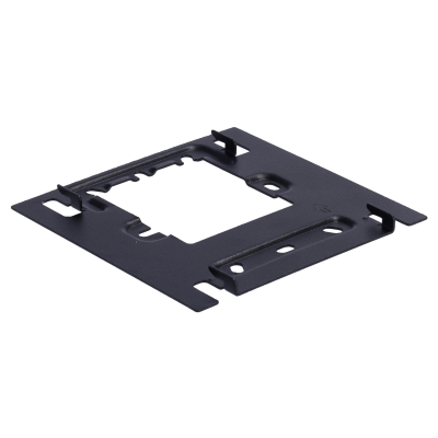 Suporte metálico preto para montagem