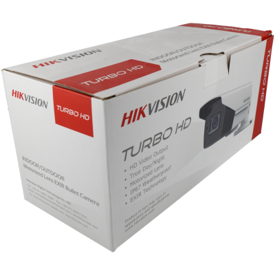 Caixa de caixa de câmara de segurança HIKVISION Turbo HD branca e vermelha