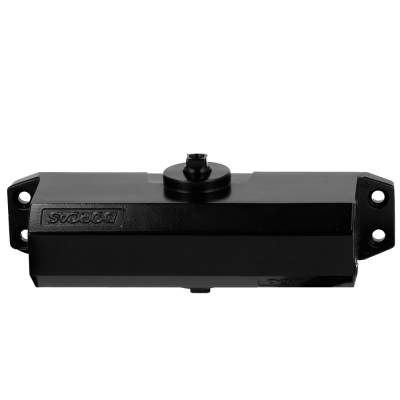 Reservatório de óleo preto em metal com inscrições SUCATAL