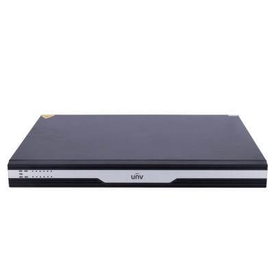 Equipamento eletrónico retangular com logótipo unv e indicadores LED