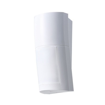 Sensor de movimento branco retangular em plástico