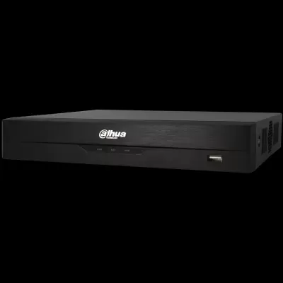 Aparelho eletrónico preto rectangular Dahua Technology com porta USB.