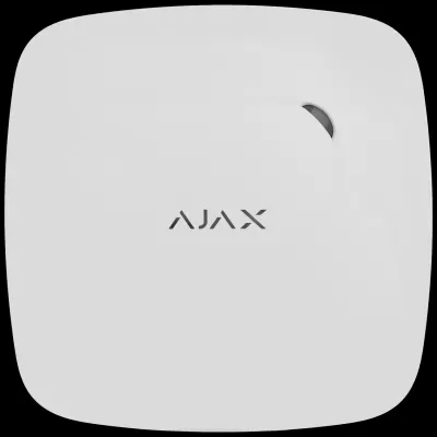 Sensor branco quadrado AJAX com cantos arredondados