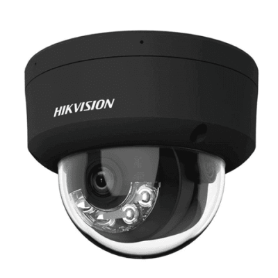 Câmara de videovigilância domo preta HIKVISION