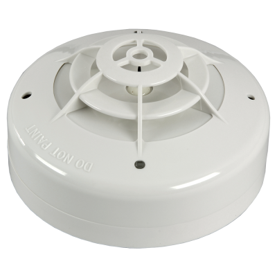 Detector de fumo branco em plástico com texto DO NOT PAINT