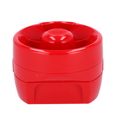 Dispositivo eletrônico de alarme vermelho em plástico