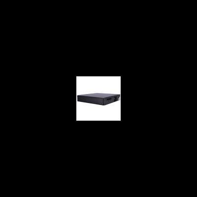 Dispositivo eletrónico preto retangular com portas USB