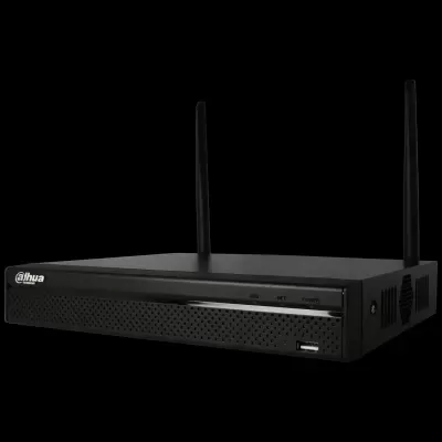 Receptor Dahua Technology preto com duas antenas e porta USB