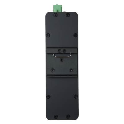 dispositivo eletrónico retangular preto com conector verde