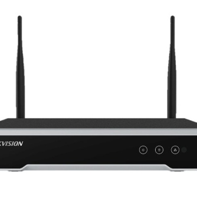 Gravador de vídeo digital preto HIKVISION com duas antenas