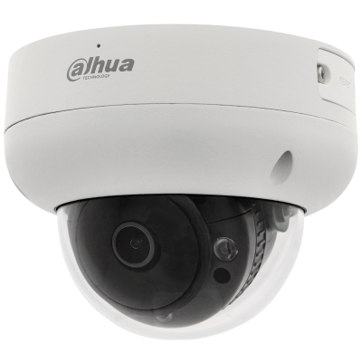 Câmara de segurança domo branca Dahua com lente preta
