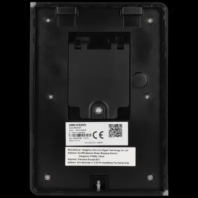 Leitor de cartões preto Hikvision DS-K1108AM com etiquetas e parafusos