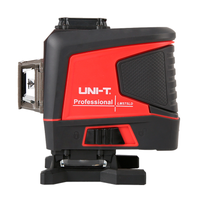 Nível a laser profissional UNI-T LM575LD vermelho e preto com suporte e lentes