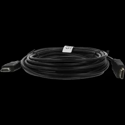 Cabo HDMI preto com conectores dourados