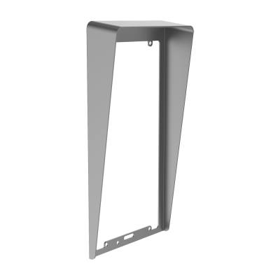 Estrutura metálica cinza em forma de U invertido