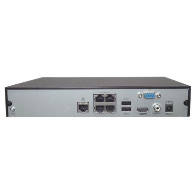 Dispositivo com portas PoE, USB, VGA, HDMI, porta áudio e DC 48V